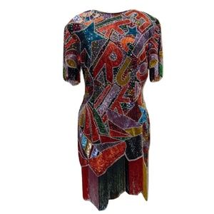 Vintage Naeem Khan Beaded Evening Dress
